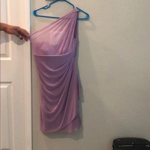 Lavender mid-length formal dress